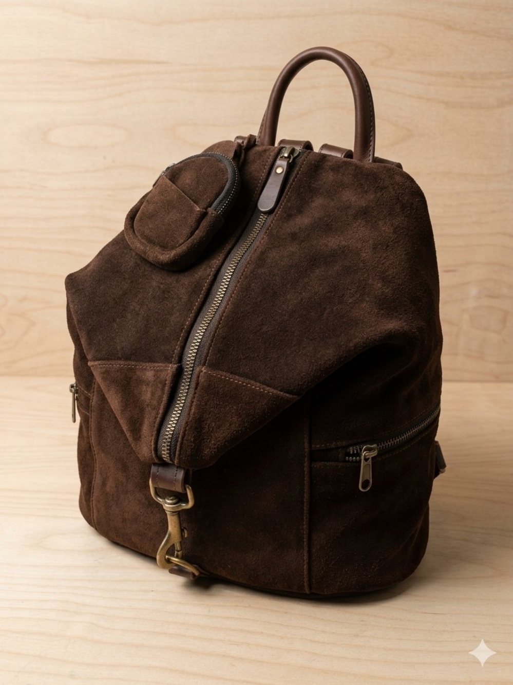 VTG Jeanne Lottie Canada Suede & Leather Convertible Backpack | Rare Slouchy Bag